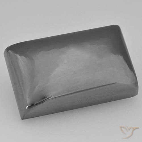 33.91ct 天然 中灰色 赤铁矿, 狭长方形, 不透明