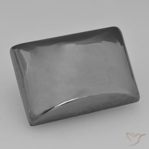 27.45ct 天然 中灰色 赤铁矿, 狭长方形, 不透明
