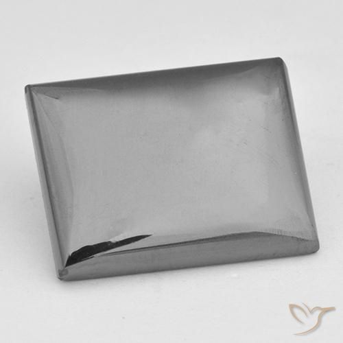 18.99ct 天然 银灰色 赤铁矿, 狭长方形, 不透明