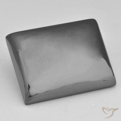 23.74ct 天然 银灰色 赤铁矿, 狭长方形, 不透明