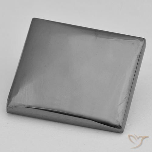 23.01ct 天然 中灰色 赤铁矿, 狭长方形, 不透明