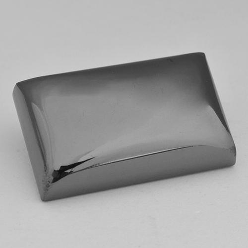 39.93克拉天然灰色赤铁矿，长方形切工，22.6×13.9毫米，不透明