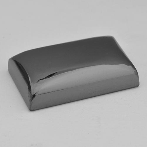 39.93克拉天然灰色赤铁矿，长方形切工，22.6×13.9毫米，不透明