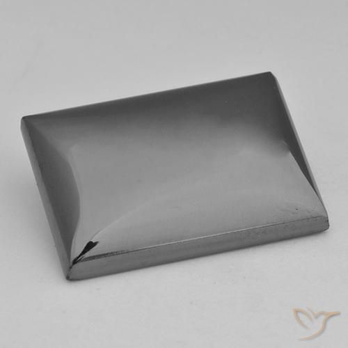 28.42ct 天然 中灰色 赤铁矿, 狭长方形, 不透明