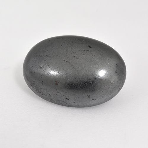 7.78克拉天然灰色赤铁矿，椭圆形切割，13.6×9.7毫米，不透明