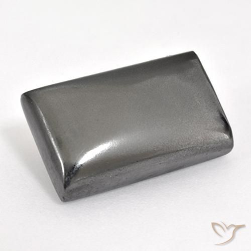 14.67ct 天然 中灰色 赤铁矿, 狭长方形, 不透明