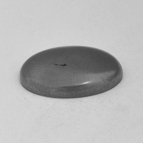 5.54克拉天然灰色赤铁矿，椭圆形切割，12.9×9.4毫米，不透明