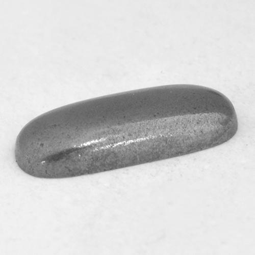 0.96克拉天然灰色赤铁矿，垫形剪裁，8.9×3.7毫米，不透明