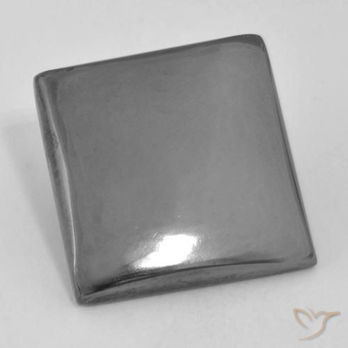 20.74ct 天然 中灰色 赤铁矿, 正方形, 不透明