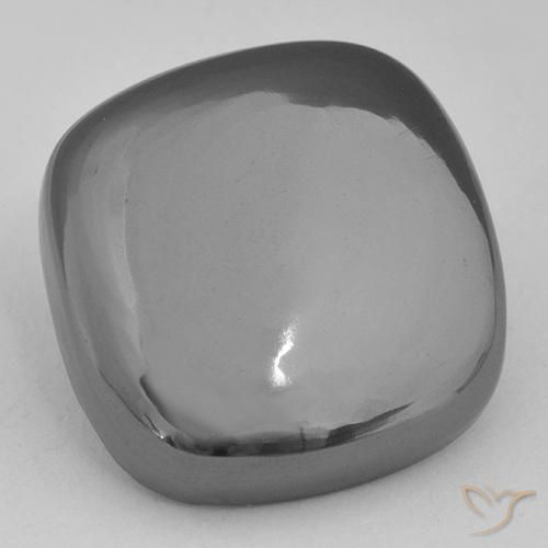 29.63ct 天然 银灰色 赤铁矿, 软垫, 不透明