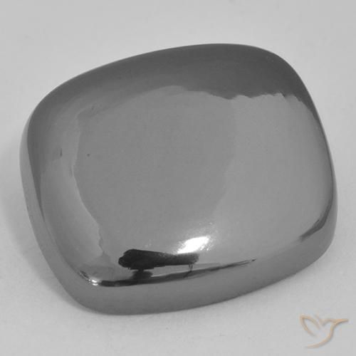 25.80ct 天然 银灰色 赤铁矿, 软垫, 不透明