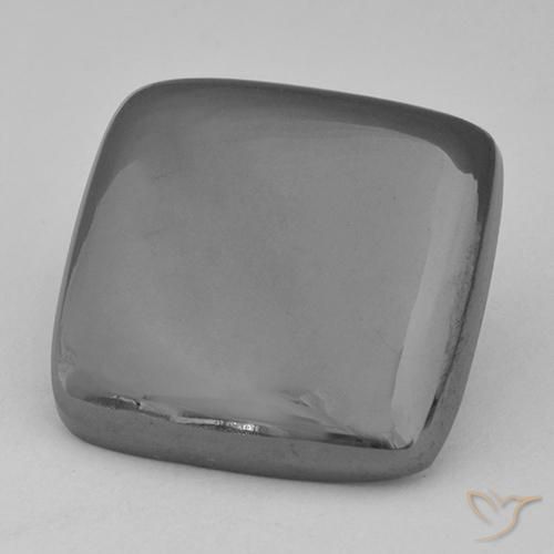 27.67ct 天然 银灰色 赤铁矿, 软垫, 不透明