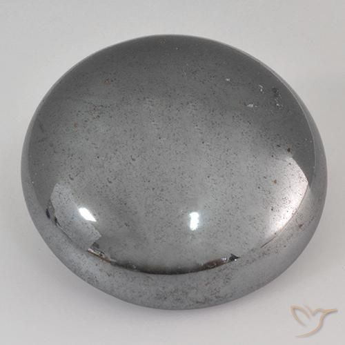 39.05ct 天然 银灰色 赤铁矿, 圆形的, 不透明