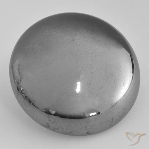 38.87ct 天然 中灰色 赤铁矿, 圆形的, 不透明