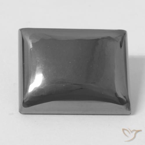 30.31ct 天然 银灰色 赤铁矿, 狭长方形, 不透明