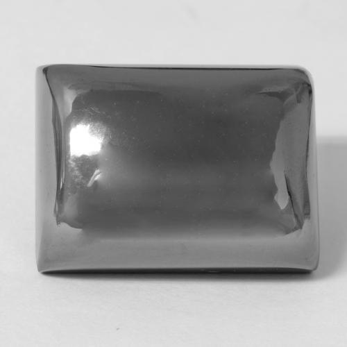 34.70克拉天然灰色赤铁矿，长方形切工，18×13.4毫米，不透明