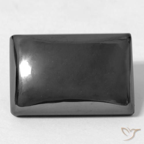 24.41ct 天然 中灰色 赤铁矿, 狭长方形, 不透明