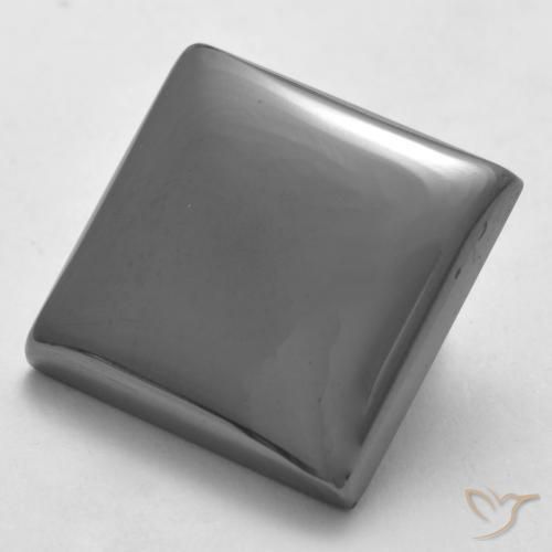 19.91ct 天然 银灰色 赤铁矿, 正方形, 不透明