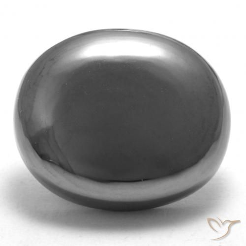 33.01ct 天然 灰色的 赤铁矿, 椭圆形, 不透明
