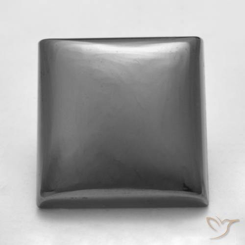 19.45ct 天然 银灰色 赤铁矿, 正方形, 不透明