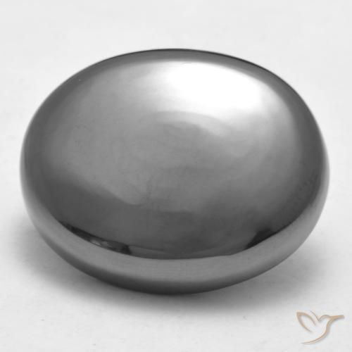 33.23ct 天然 中灰色 赤铁矿, 椭圆形, 不透明