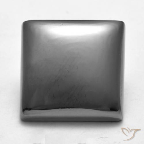23.09ct 天然 银灰色 赤铁矿, 正方形, 不透明