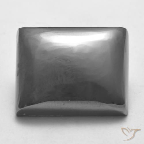 26.76ct 天然 中灰色 赤铁矿, 狭长方形, 不透明