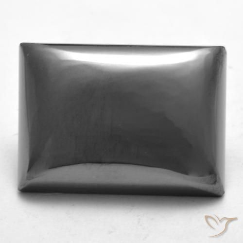 21.86ct 天然 银灰色 赤铁矿, 狭长方形, 不透明