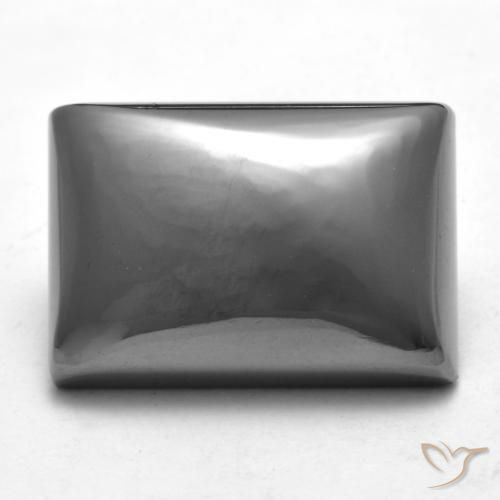 23.34ct 天然 中灰色 赤铁矿, 狭长方形, 不透明