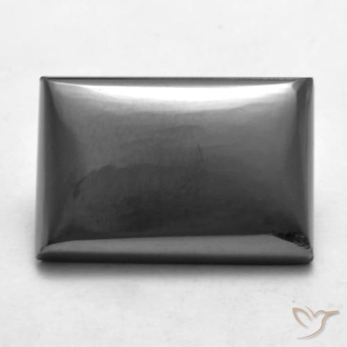 20.53ct 天然 中灰色 赤铁矿, 狭长方形, 不透明