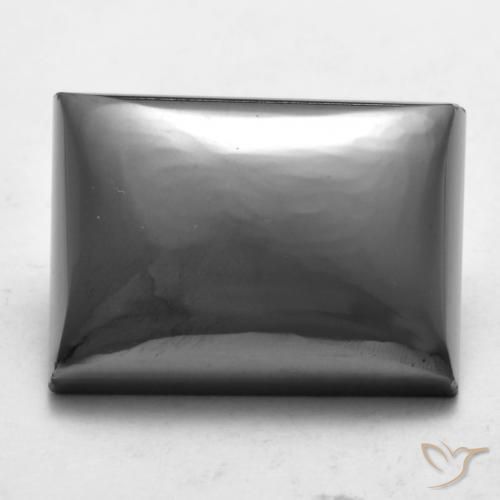 24.59ct 天然 银灰色 赤铁矿, 狭长方形, 不透明