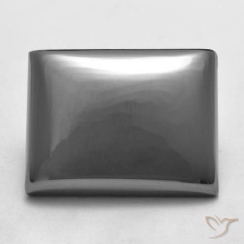 24.45ct 天然 中灰色 赤铁矿, 狭长方形, 不透明