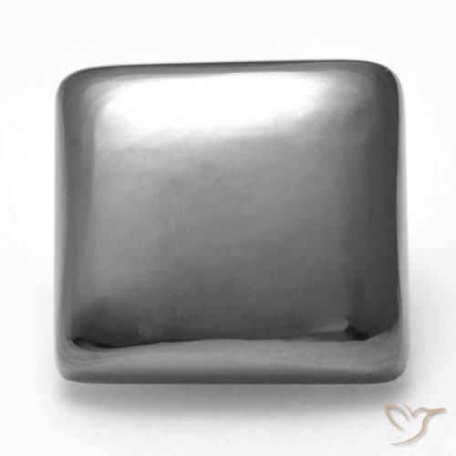 24.67ct 天然 银灰色 赤铁矿, 正方形, 不透明