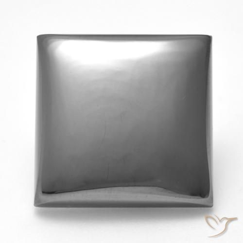 28.19ct 天然 银灰色 赤铁矿, 正方形, 不透明
