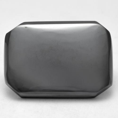 17.73克拉天然赤铁矿，祖母绿式切割，不透明