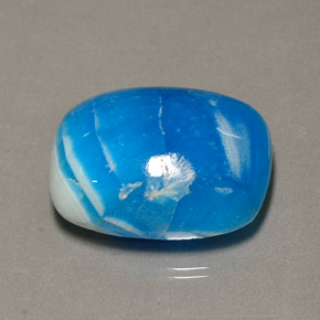 11.42克拉天然异极矿，垫形剪裁，15.4×12.4毫米，不透明