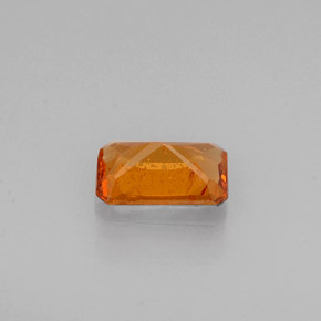 0.50克拉天然橙色桂榴石，祖母绿式切割，5.9×3.8毫米，VS-SI