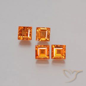 1.50克拉天然钙铝榴石，正方形，VS