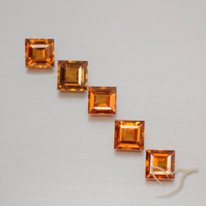 1.43克拉天然钙铝榴石，正方形，VS