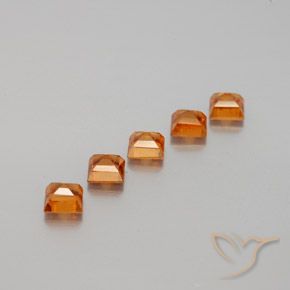 1.33克拉天然钙铝榴石，正方形，VS