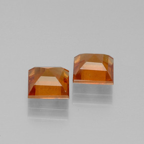 2.57天然橙色桂榴石，方形，5.9×5.9毫米，VS-SI