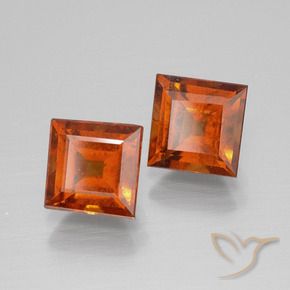 3.65克拉天然钙铝榴石，正方形，VS