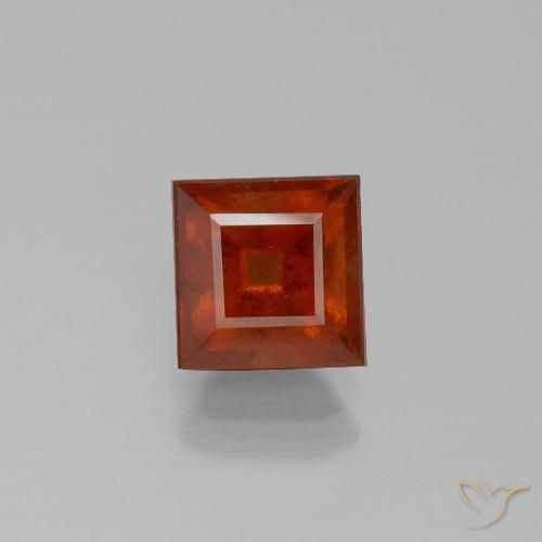 2.13ct 天然 深橙色 钙铝榴石, 正方形, VS-SI
