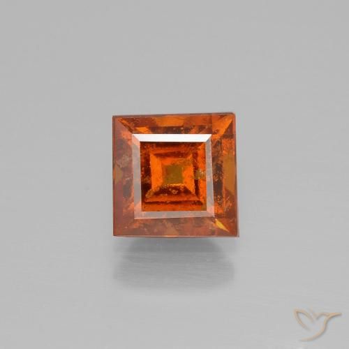 2.00ct 天然 火橙 钙铝榴石, 正方形, SI