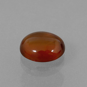 4.85克拉天然橙色桂榴石，椭圆形切割，11.2×9.3毫米，透明