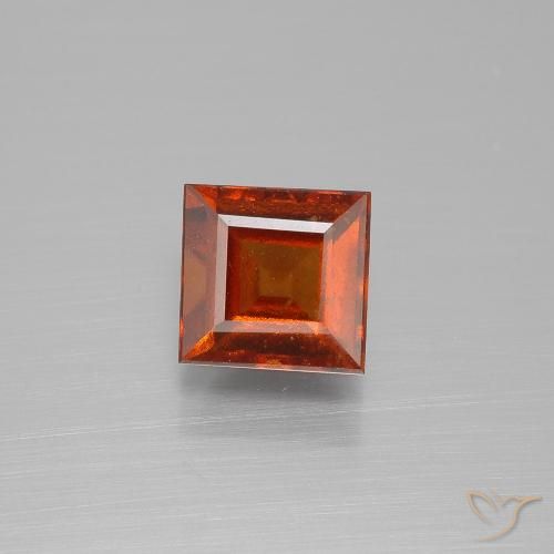 1.77ct 天然 深橙色 钙铝榴石, 正方形, VS