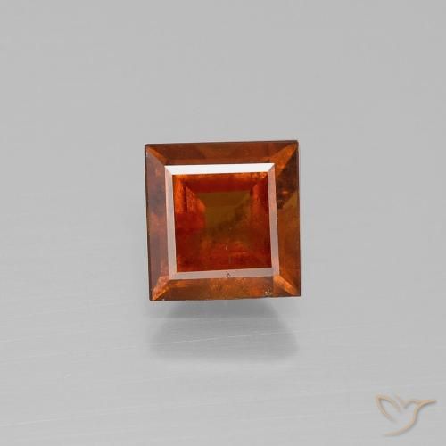 1.64ct 天然 深橙色 钙铝榴石, 正方形, VS-SI