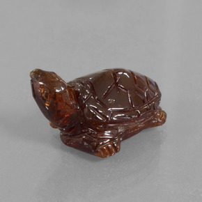 12.27克拉天然橙色桂榴石，异形，15.8×10.4毫米，半透明