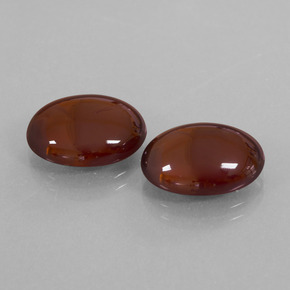 15.87天然棕色桂榴石，椭圆形切割，14.1×11毫米，半透明