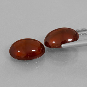 6.21克拉天然钙铝榴石，椭圆形切割，半透明